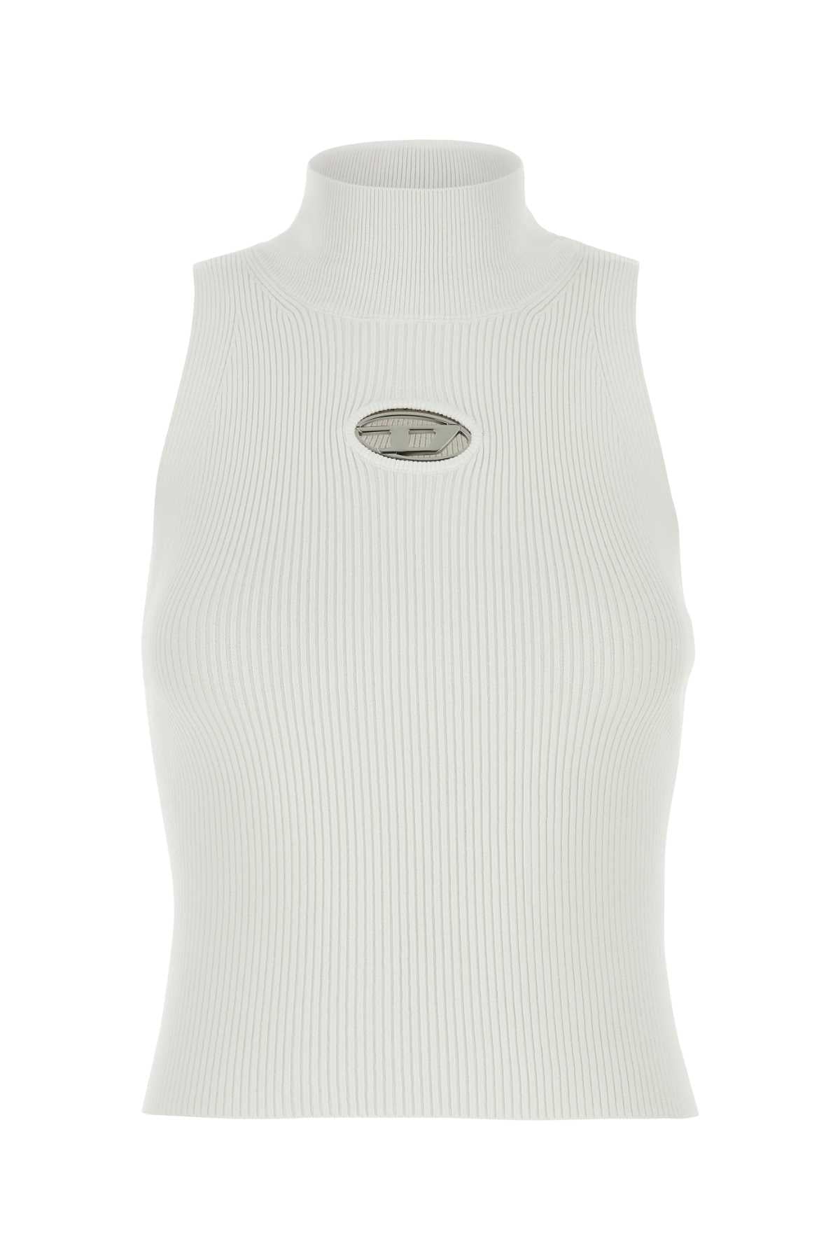 White Viscose Blend M-Onervax Top 100 Exterior: Polyester Maglie