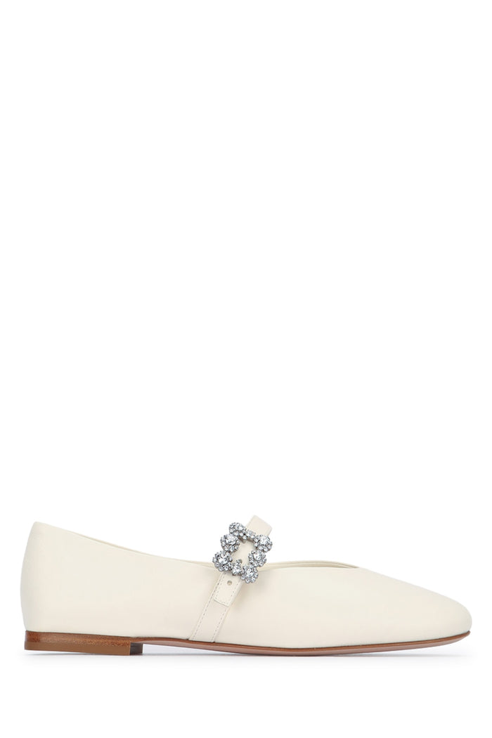 Roundytoe Mini Flowers Babies 10 Cire Leather / Sole: Calf Sandali