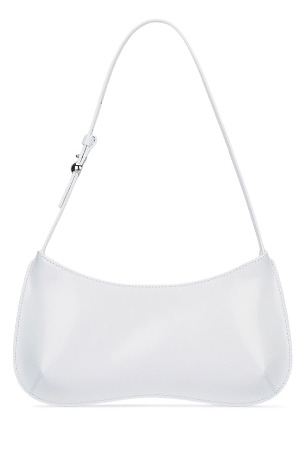 Jacquemus Bisou 100% calf leather (principal) shoulder bag in white