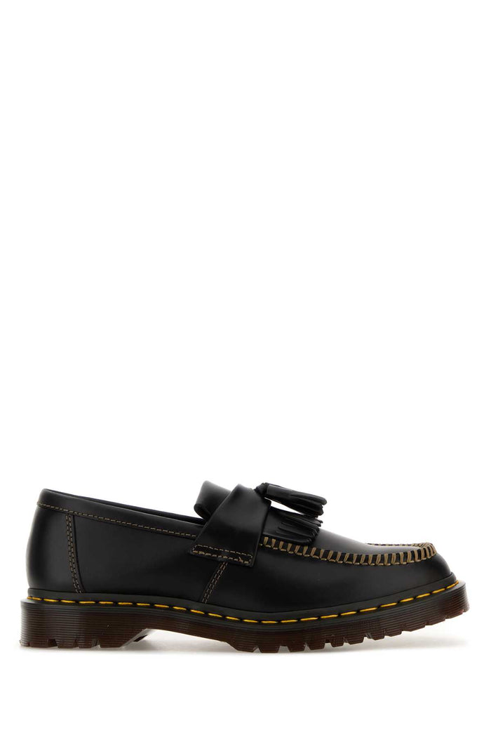 Black Leather Adrian Ben Loafers Mocassini