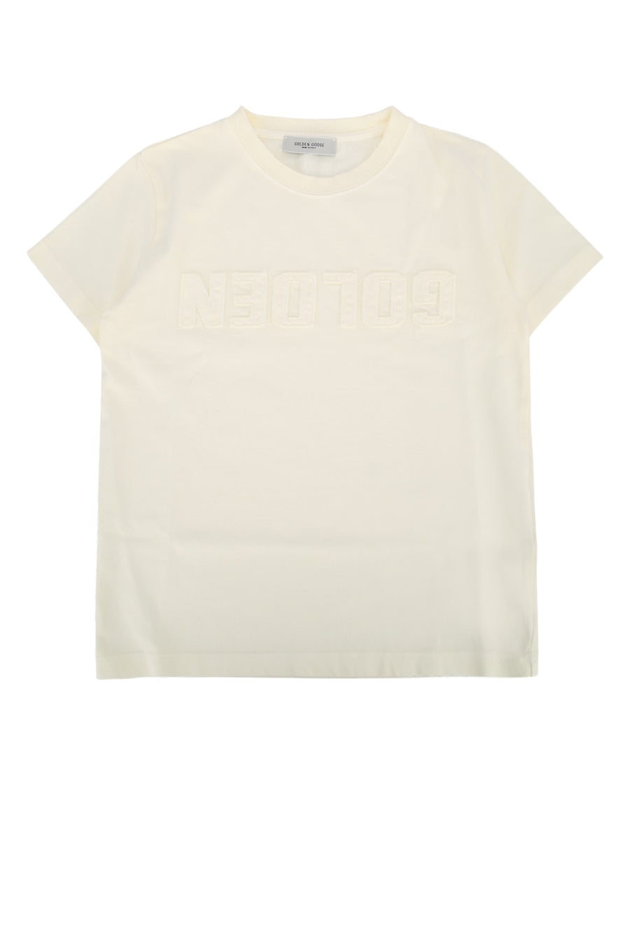 Golden Goose Kids Unisex 100% Cotton t-shirt in white