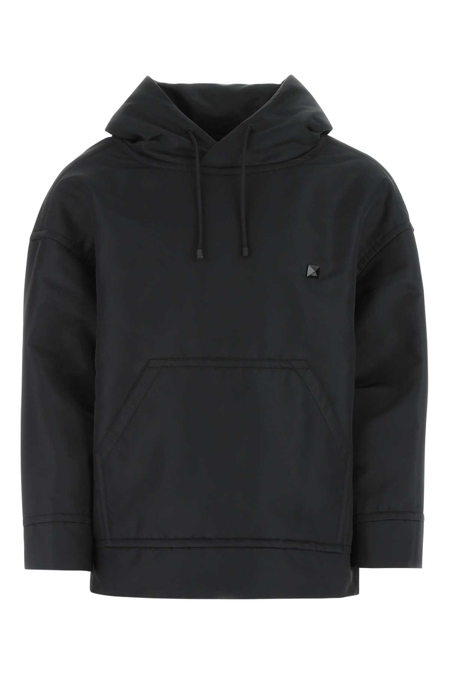 Valentino Garavani Exterior: 100% Nylon hoodie in black