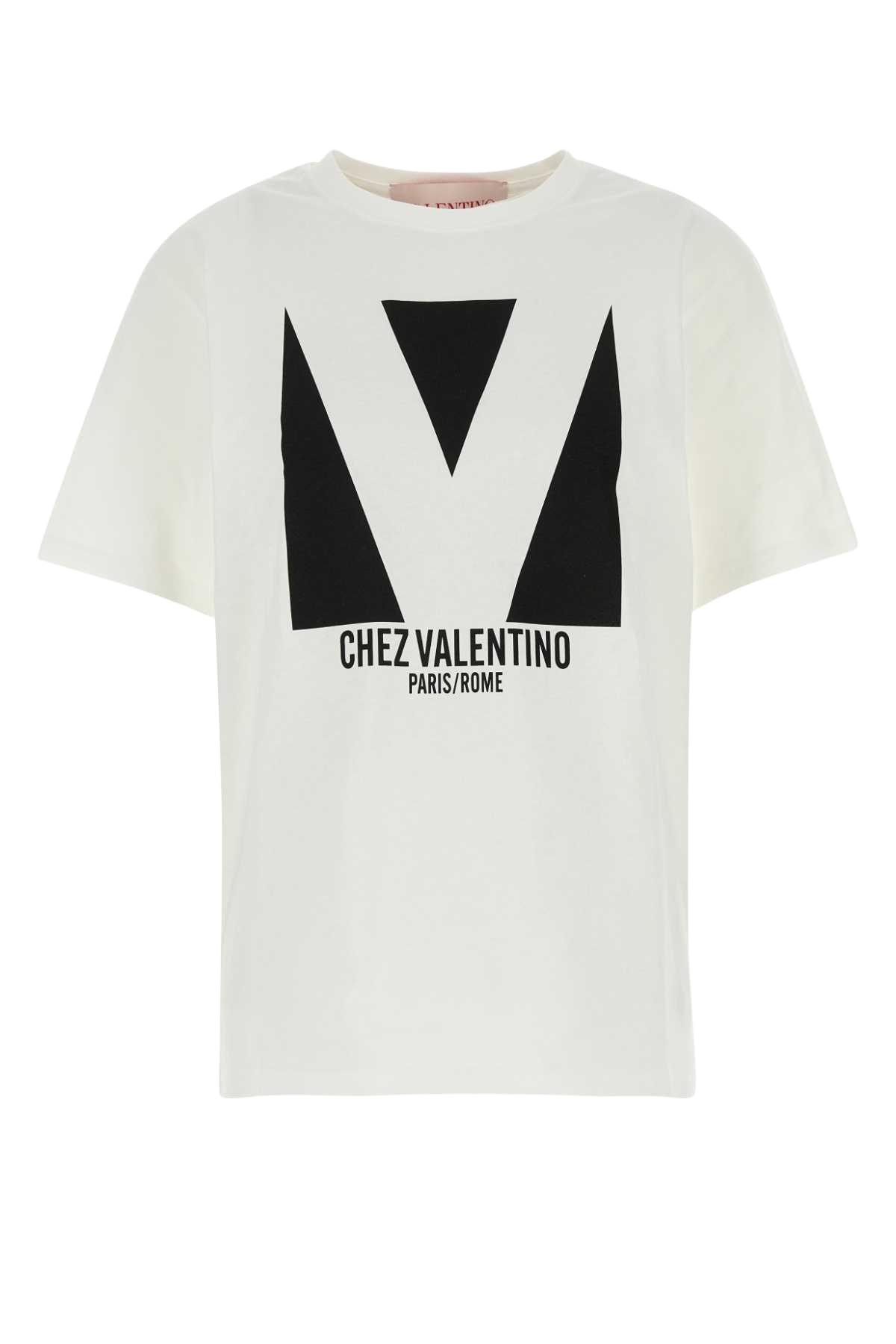 White Cotton T-Shirt Avorio Exterior