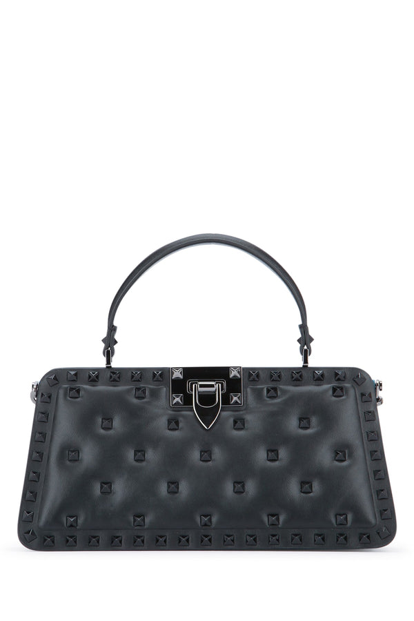 Valentino Garavani Leather top handle bag in black