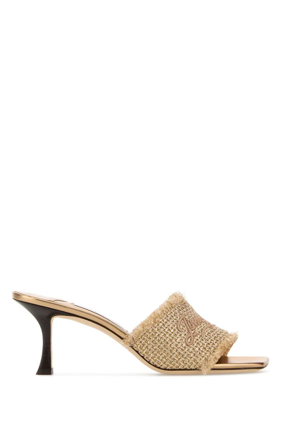 Jimmy Choo Exterior: 100% Fabric mule in gold