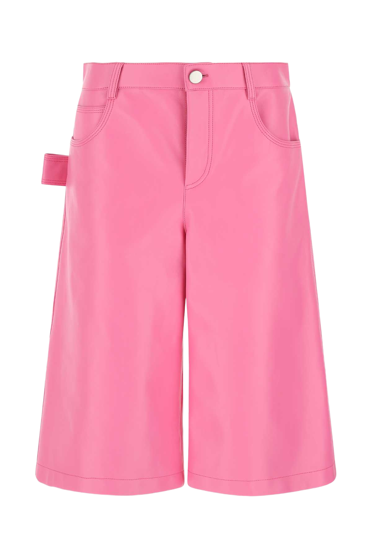 Pink Nappa Leather Bermuda Shorts 5004 Exterior: Lamb