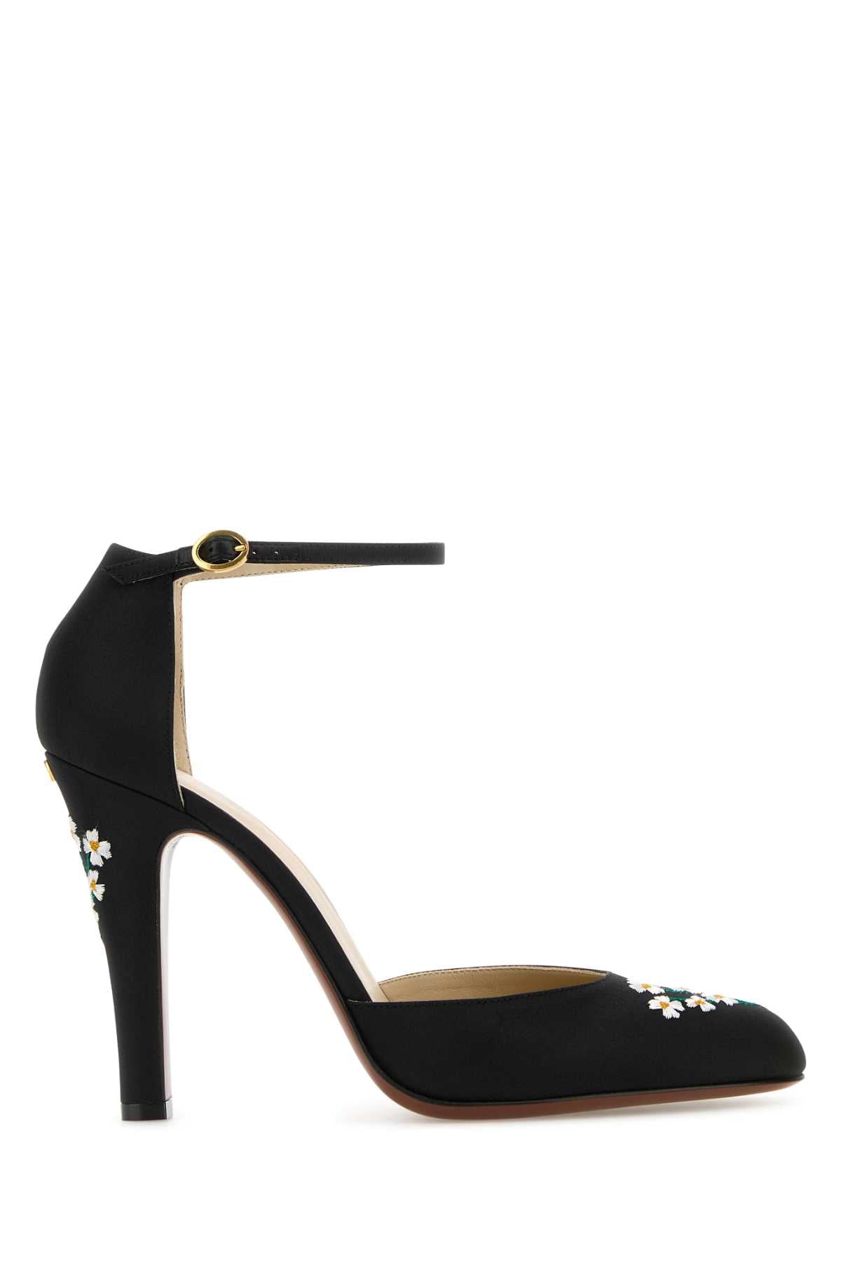 7w2s0mi2zbn 0no Nero Silk Scarpe Con Tacco
