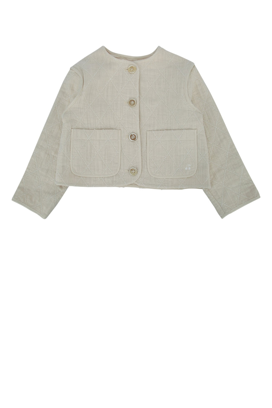 Bonpoint Lathifa 88% Cotton jacket in beige