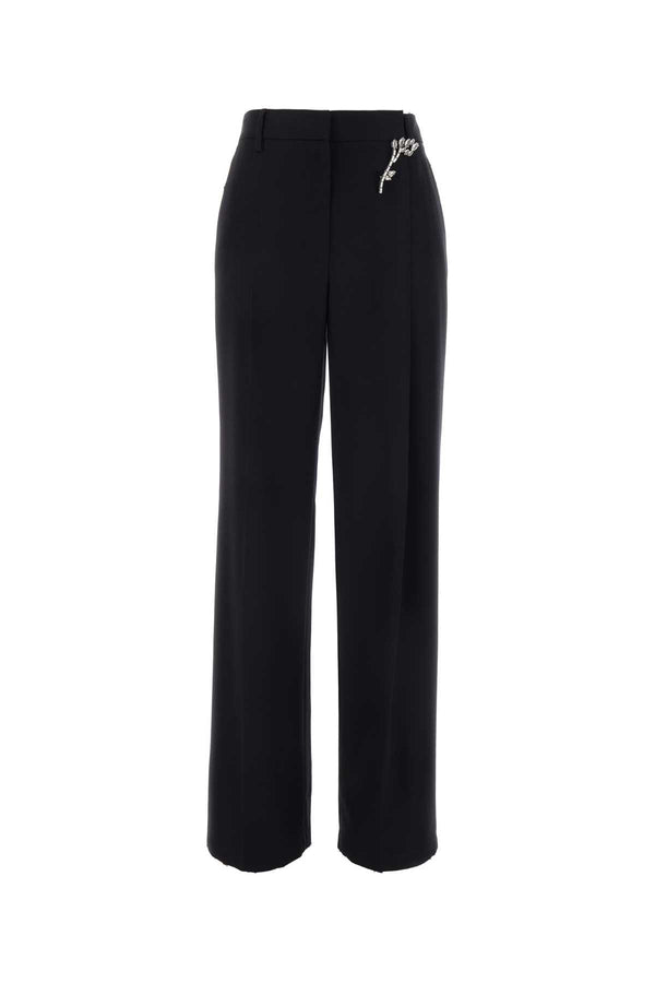 Prada 60% Wool trousers in black