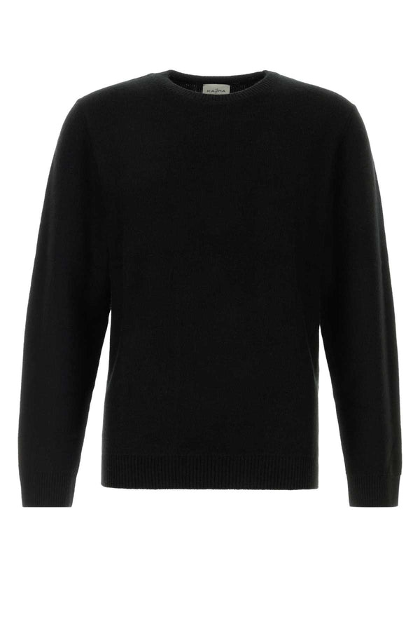 Le Kasha Crew 100% Organic cotton sweater in black