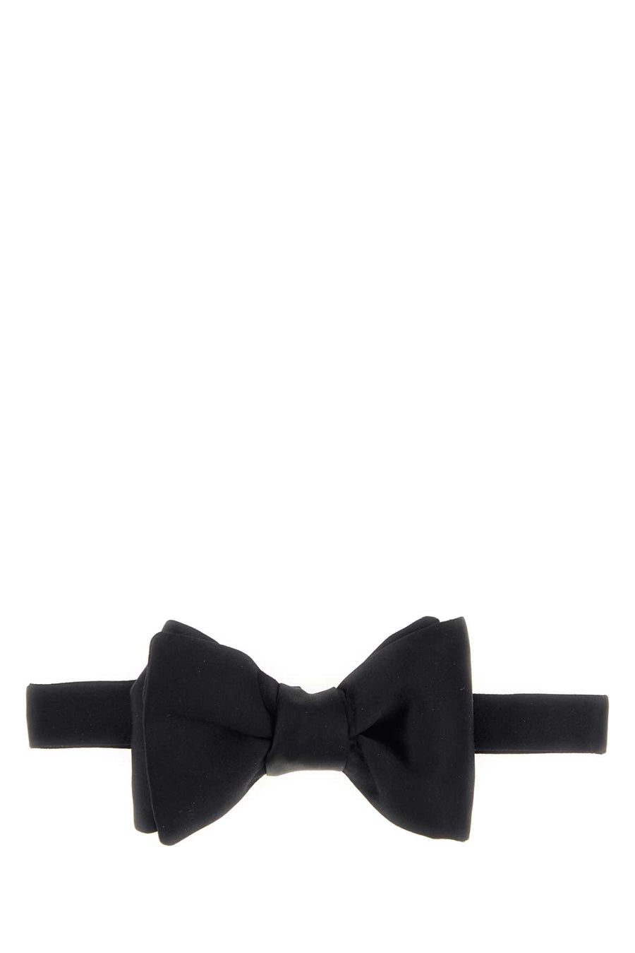 Satin Bowtie Black Fabric: Silk Mulberry Cappelli