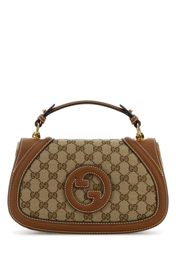 Gucci 65% polyester shoulder bag in beige