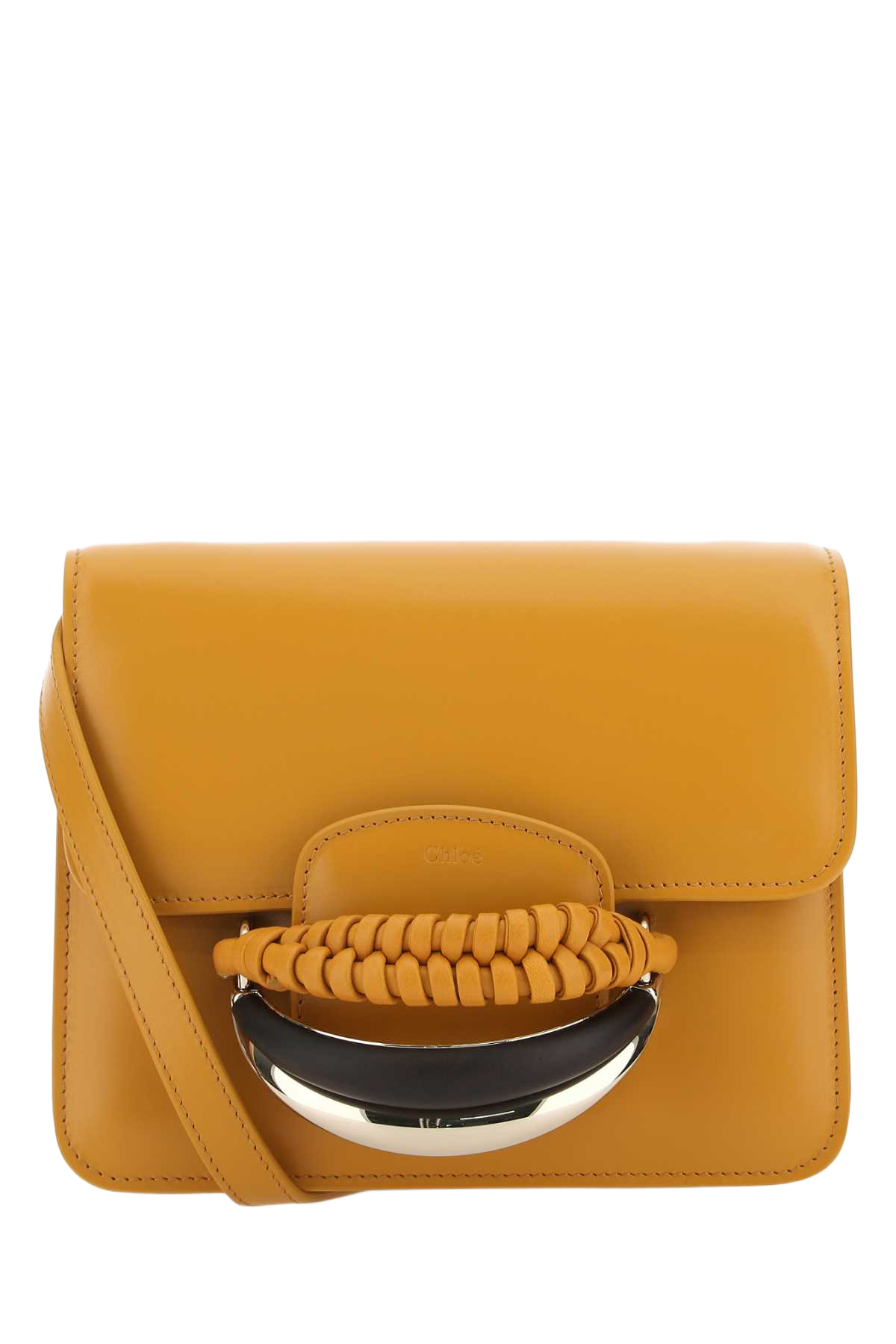 Mustard Leather Kattie Clutch 216