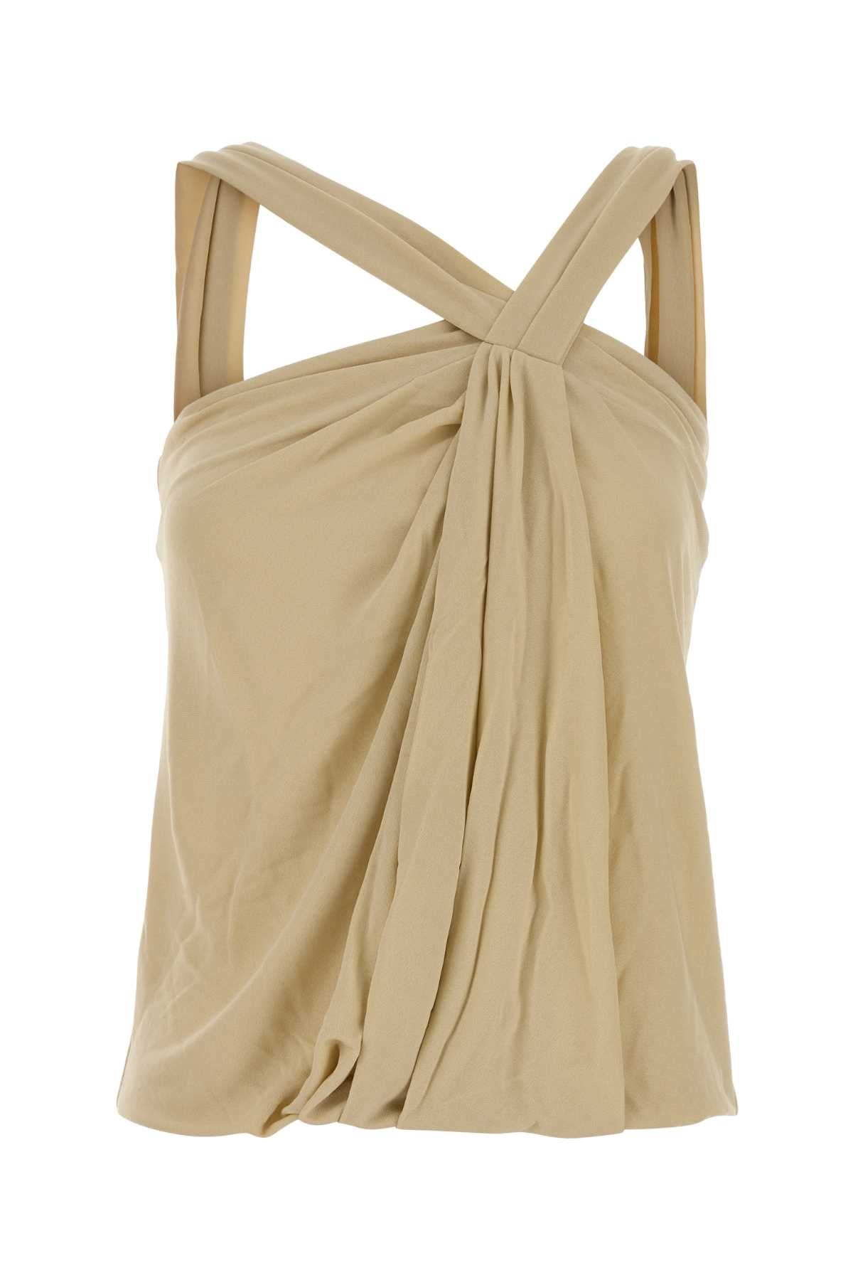 Beige Viscose Neya Top Ecru Maglie