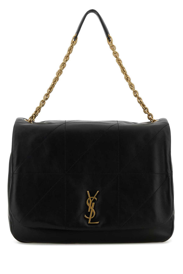 Saint Laurent Jamie Exterior: 100% Leather shoulder bag in black