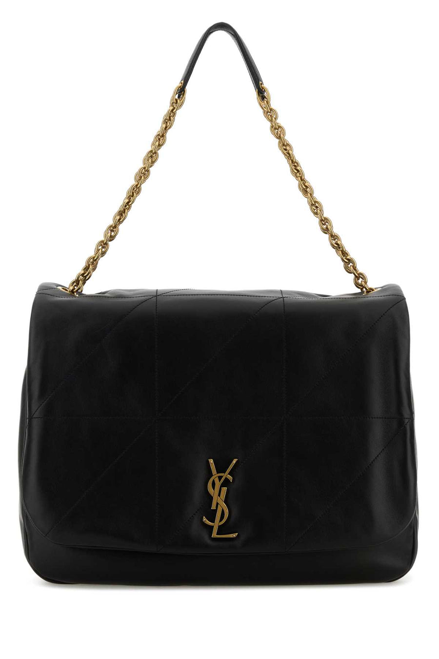 Saint Laurent Jamie Exterior: 100% Leather shoulder bag in black