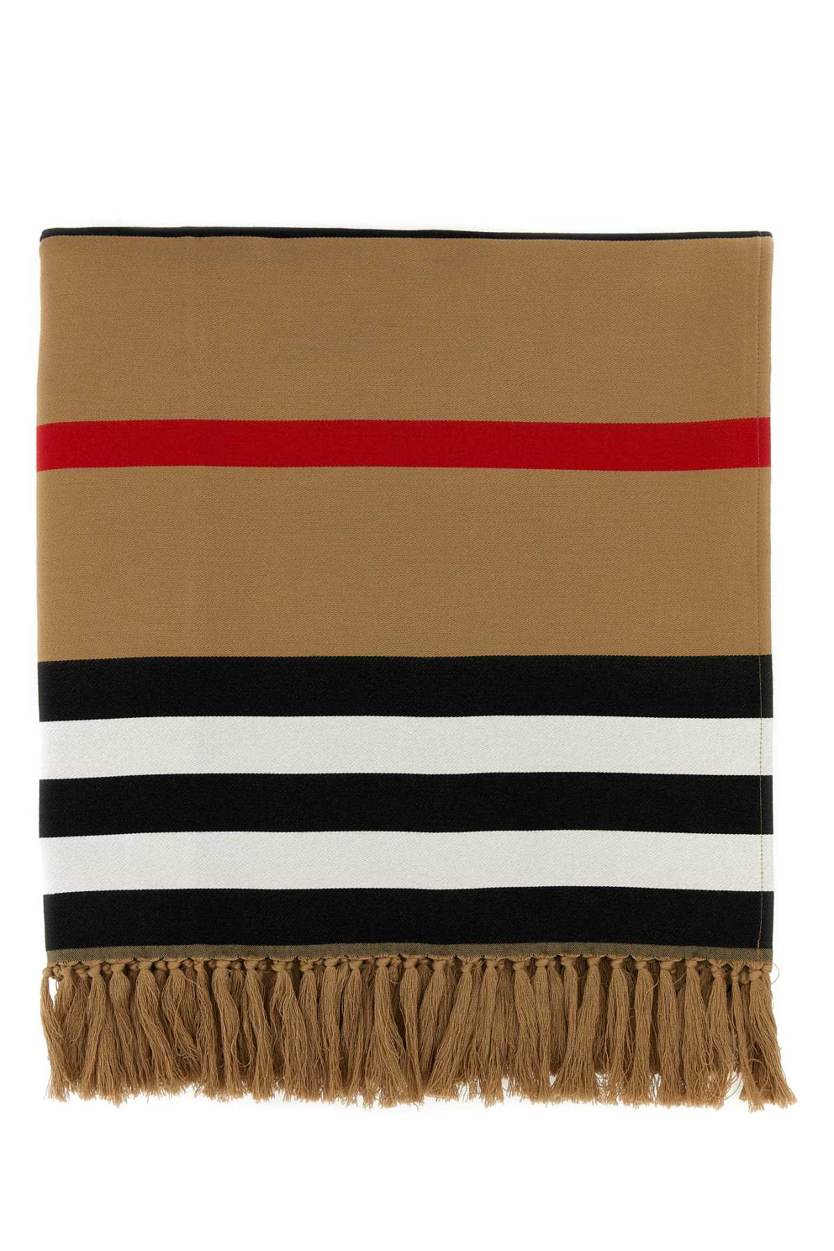 Embroidered Cotton Blanket Archivebeige Exterior: Organic Casa/bagno