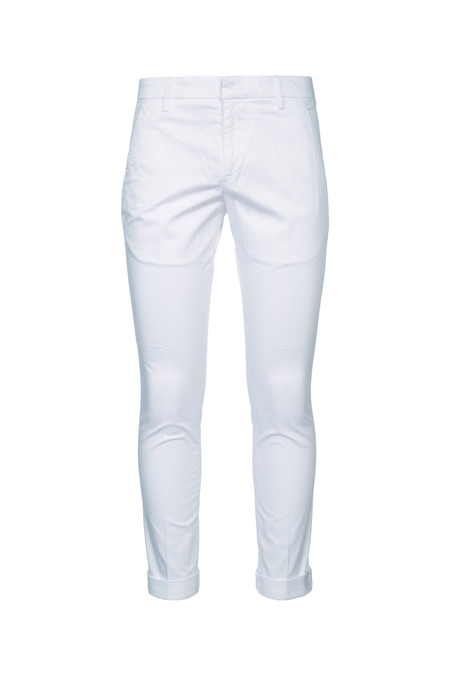 Dondup Gaubert 97% Cotton trousers in white