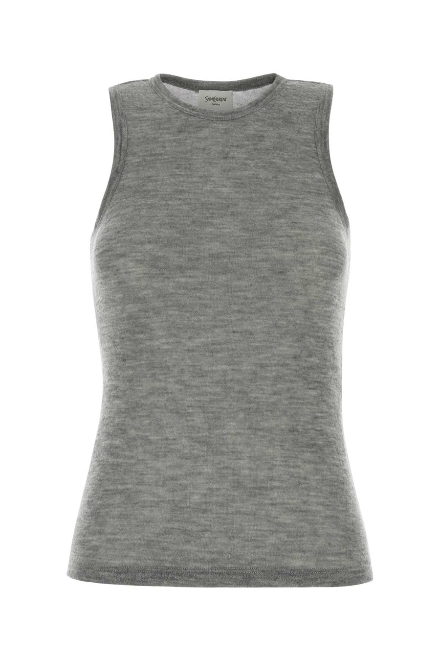 Saint Laurent 100% Cashmere tank top in gray