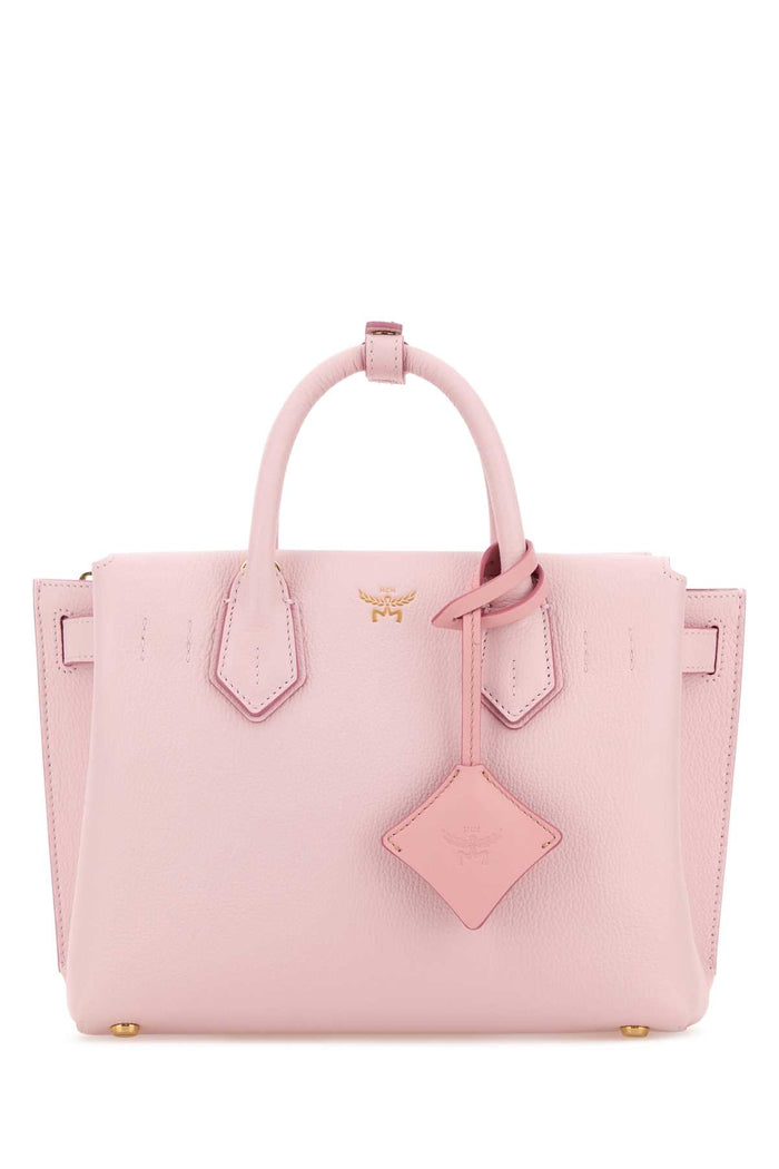 Light Pink Leather Small Milla Handbag Lotuspink Borse A Mano