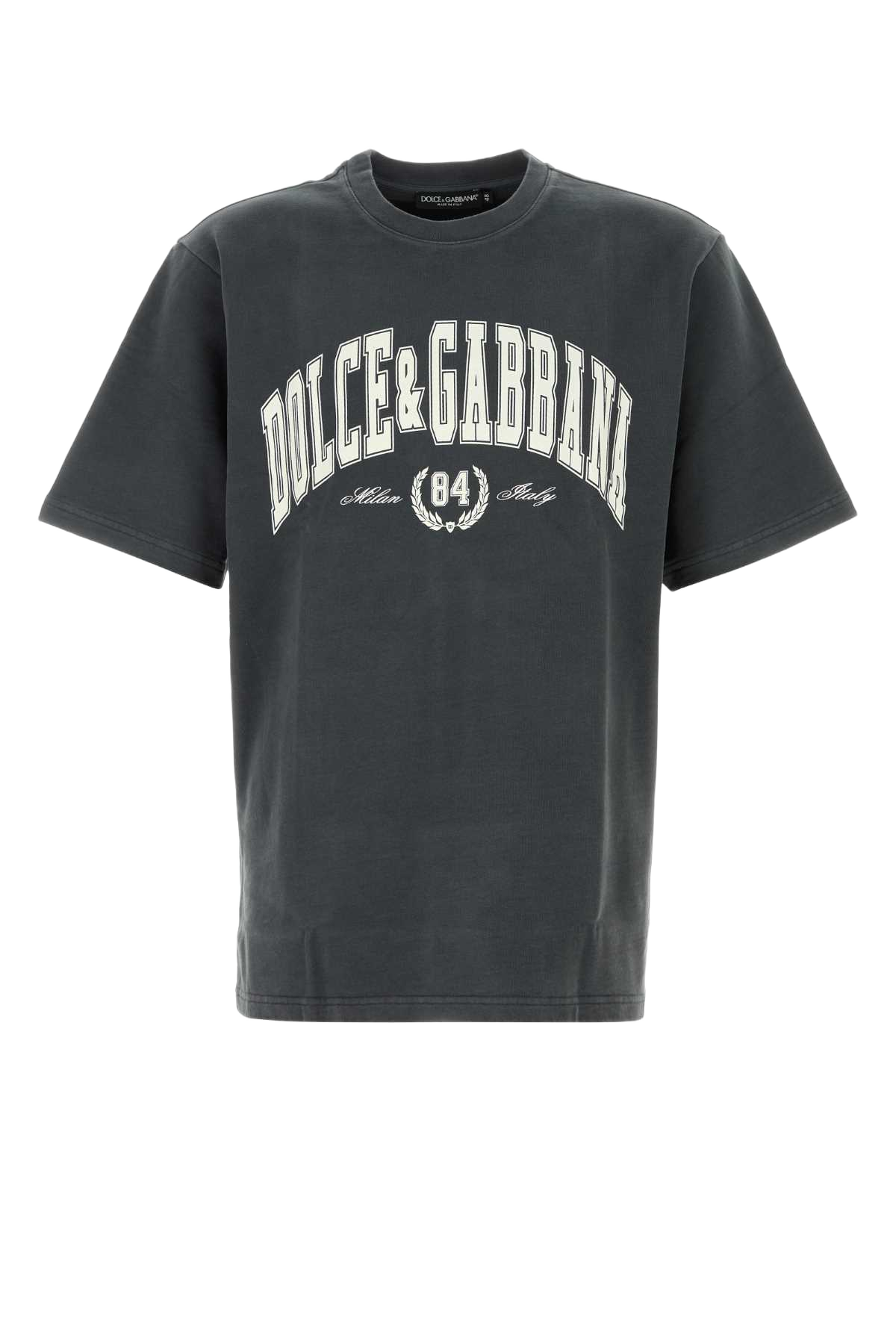 Charcoal Cotton T-Shirt Grigioscurissimo Exterior