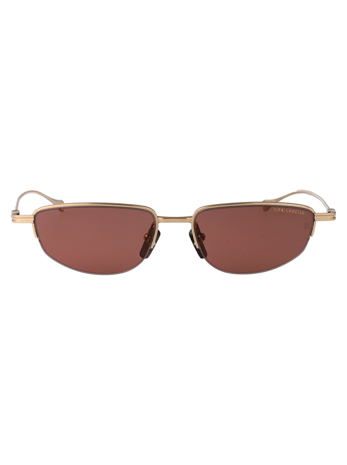 Lsa-131 Gold Sand Metal Sunglasses