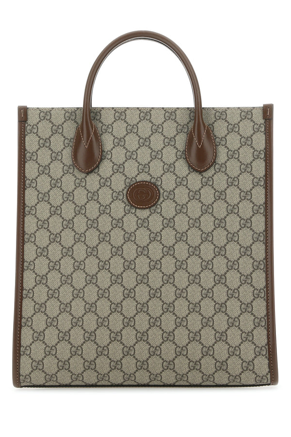 Gucci 60% Polyurethane tote bag in beige