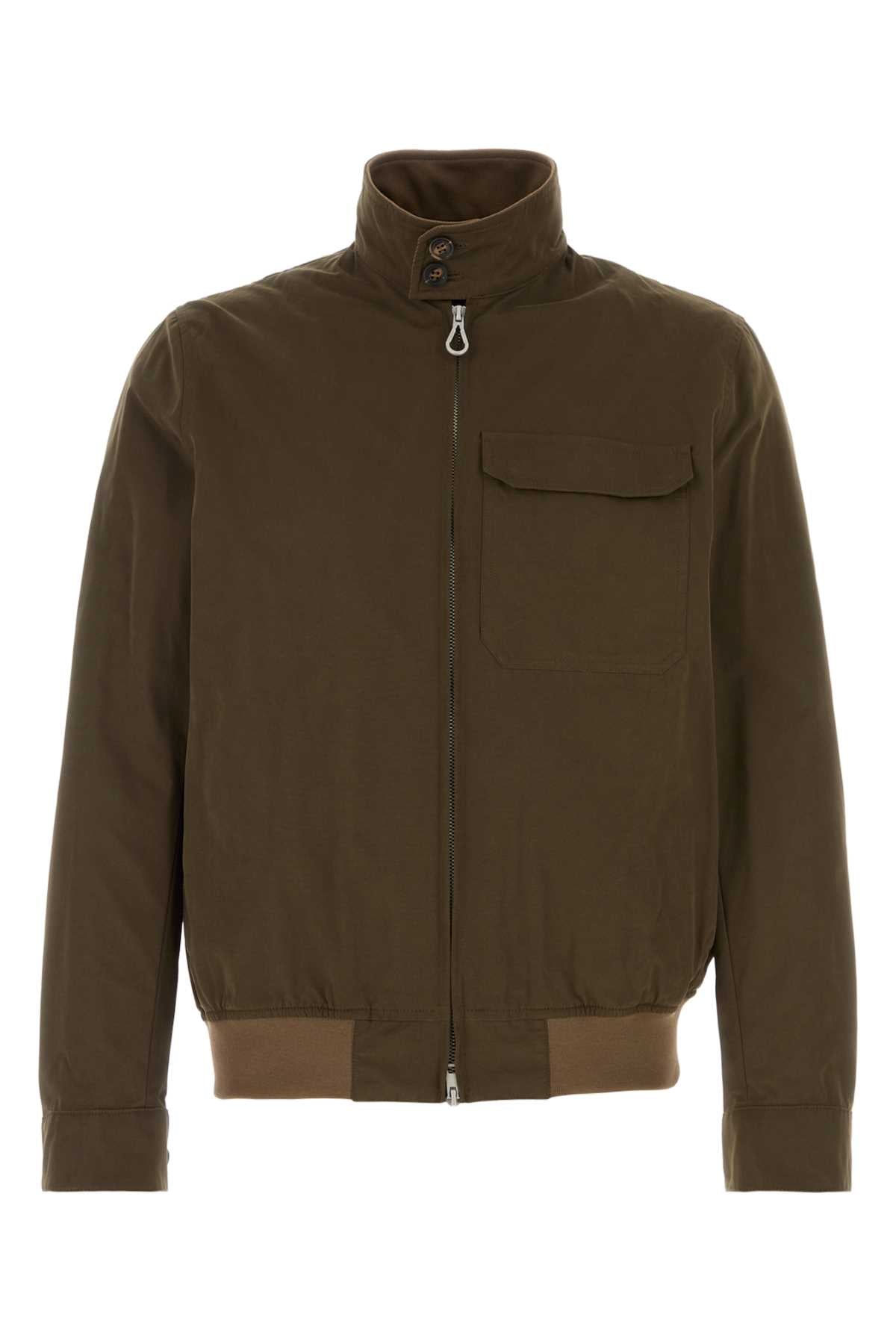 Mud Cotton Blend Arturo Jacket Marrone Giubbini