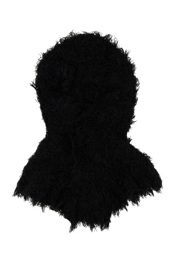 Kiko Kostadinov Knitted Exterior: 100% Silk balaclava in black