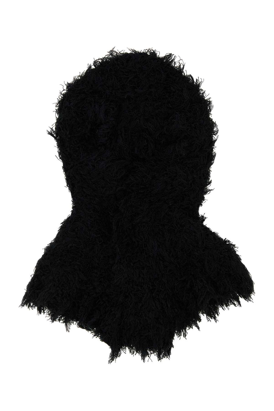 Kiko Kostadinov Knitted Exterior: 100% Silk balaclava in black