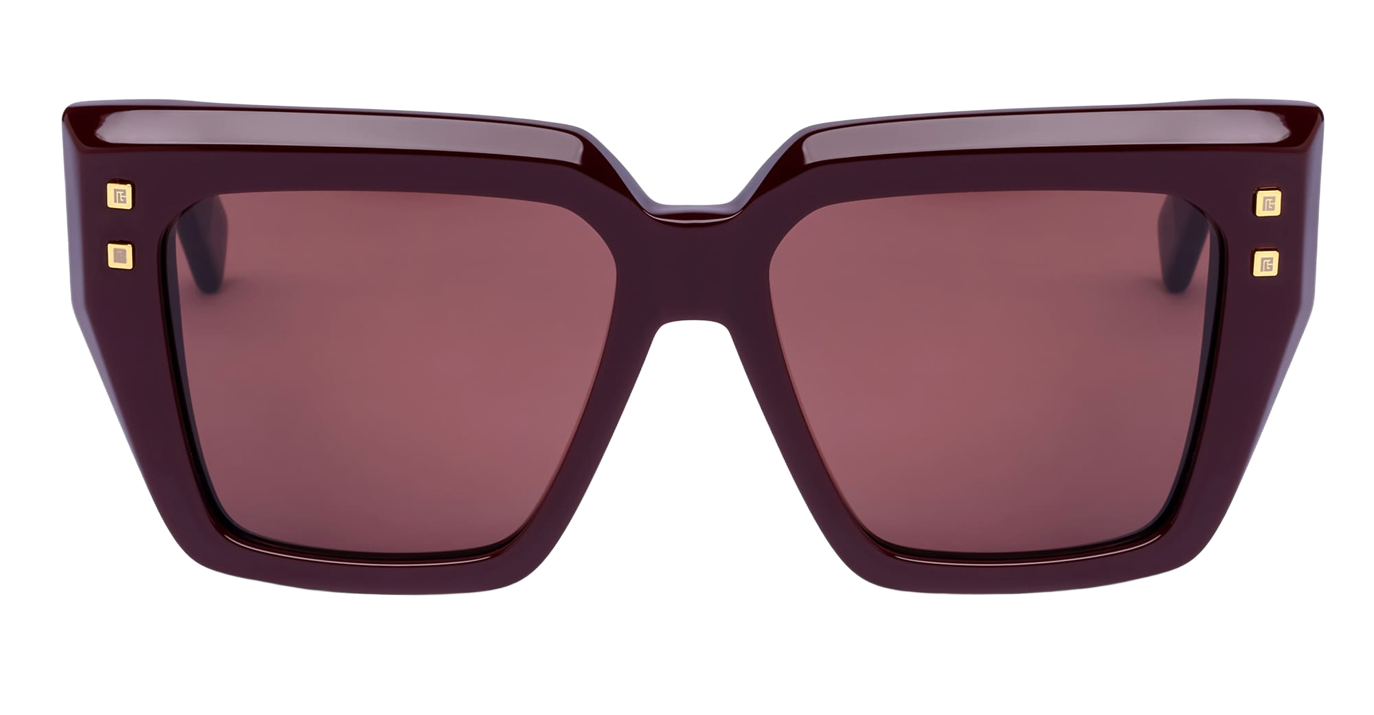 B-Fame - Bordeaux 18k Gold Acetate Sunglasses