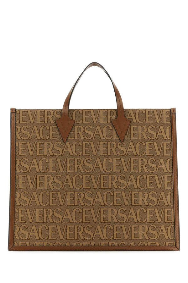 Versace Exterior: 60% Polyester tote bag in beige