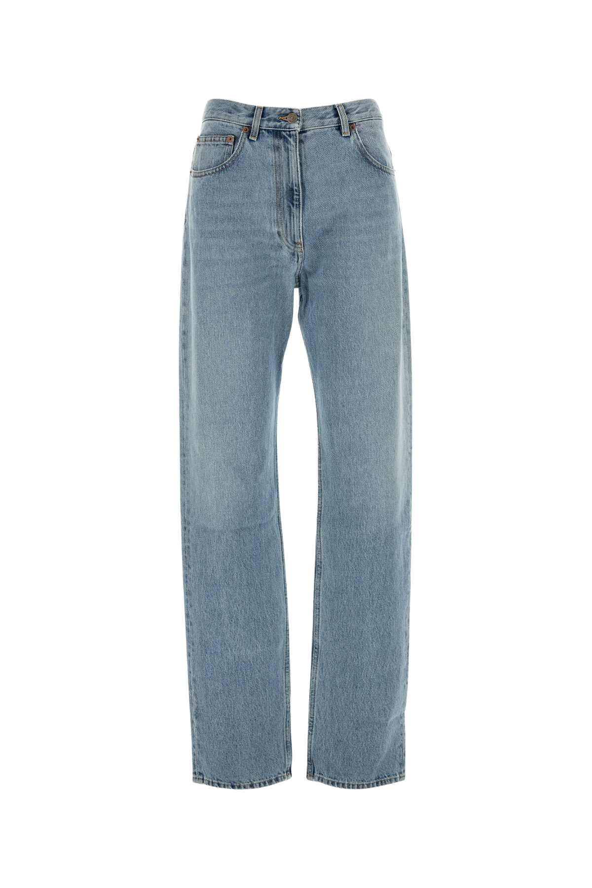 Denim Jeans Denimblulavchiaro Exterior: Cotton