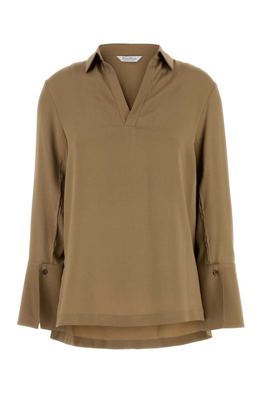 Max Mara 93% Silk blouse in beige