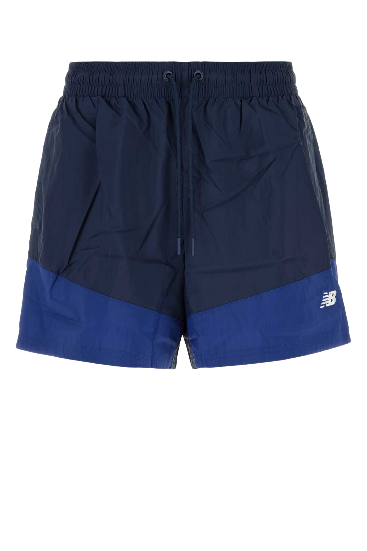 Navy Blue Nylon Bermuda Shorts Nbnavy Exterior