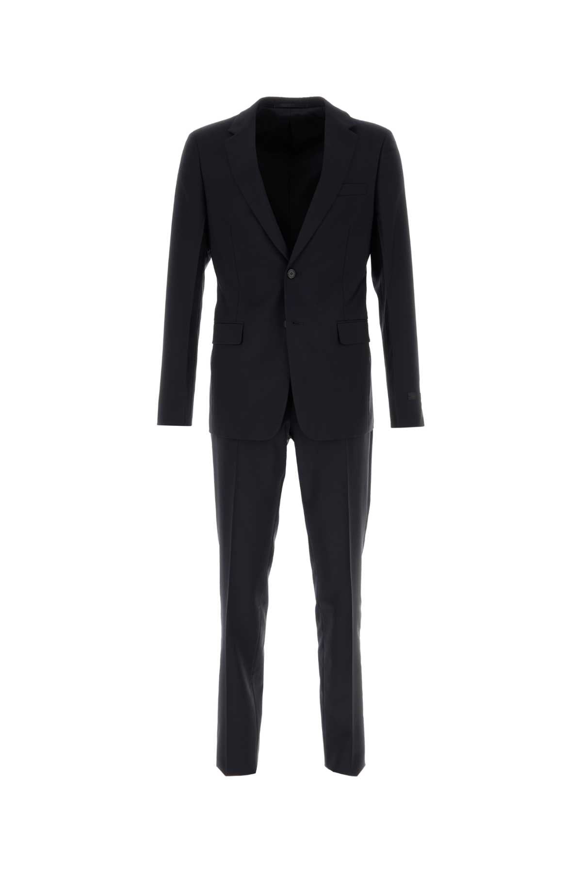 Midnight Blue Wool Blend Suit Blu Wmwv Abiti