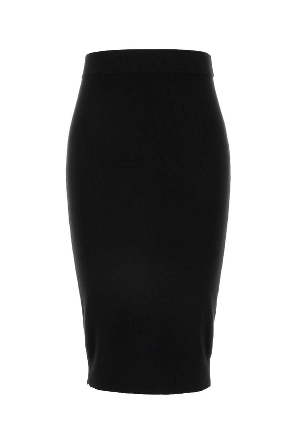 Saint Laurent Crayton 100% Wool skirt in black