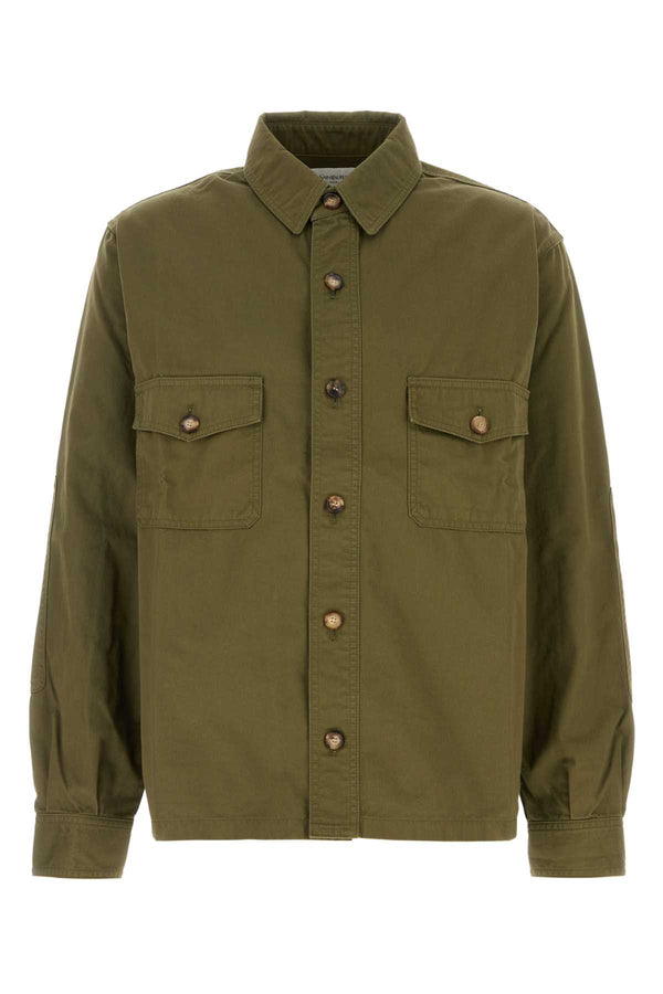 Saint Laurent Overshirt 100% Cotton overshirt in green
