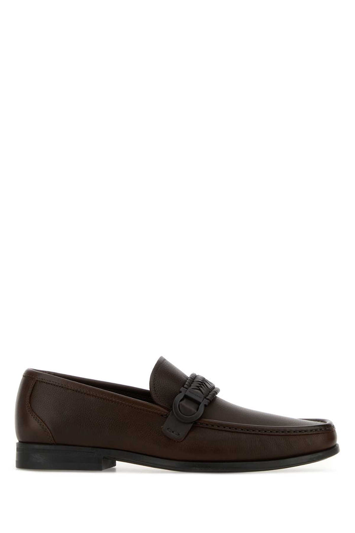 Dark Brown Leather Caspian Loafers Tmoro Mocassini