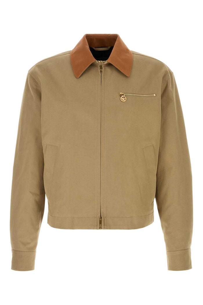 Cappuccino Cotton Jacket Warmbeige Giubbini