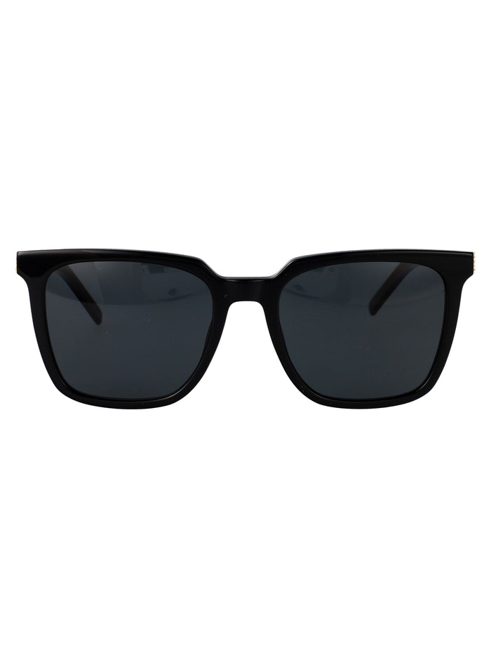 Sl M146 Black-black-black Acetate Sunglasses