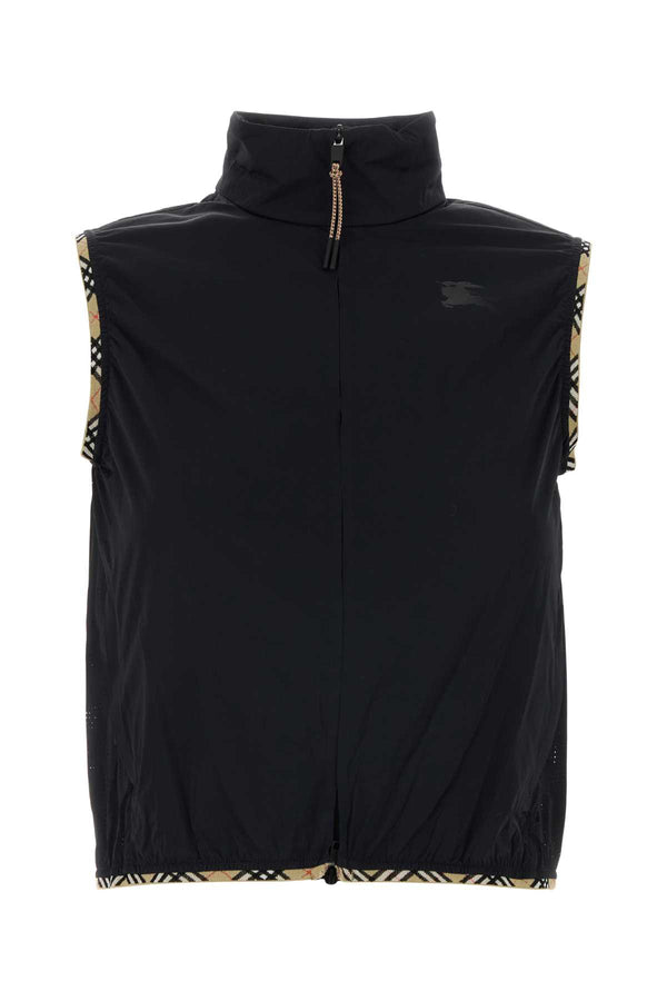 Burberry 92% Nylon vest in black