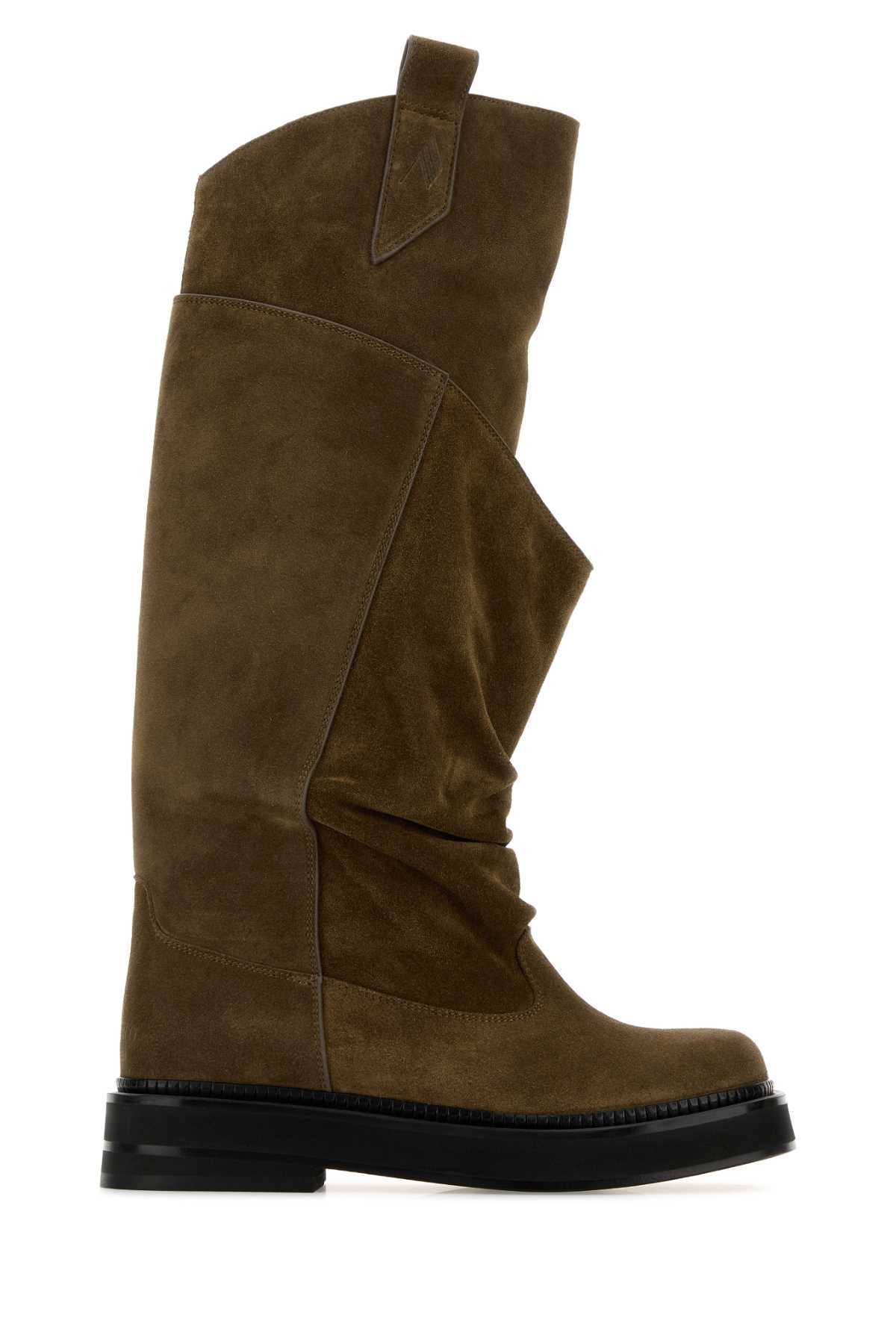 Mud Suede Passeggiata Boots Brown Sole Polyurethane Stivali