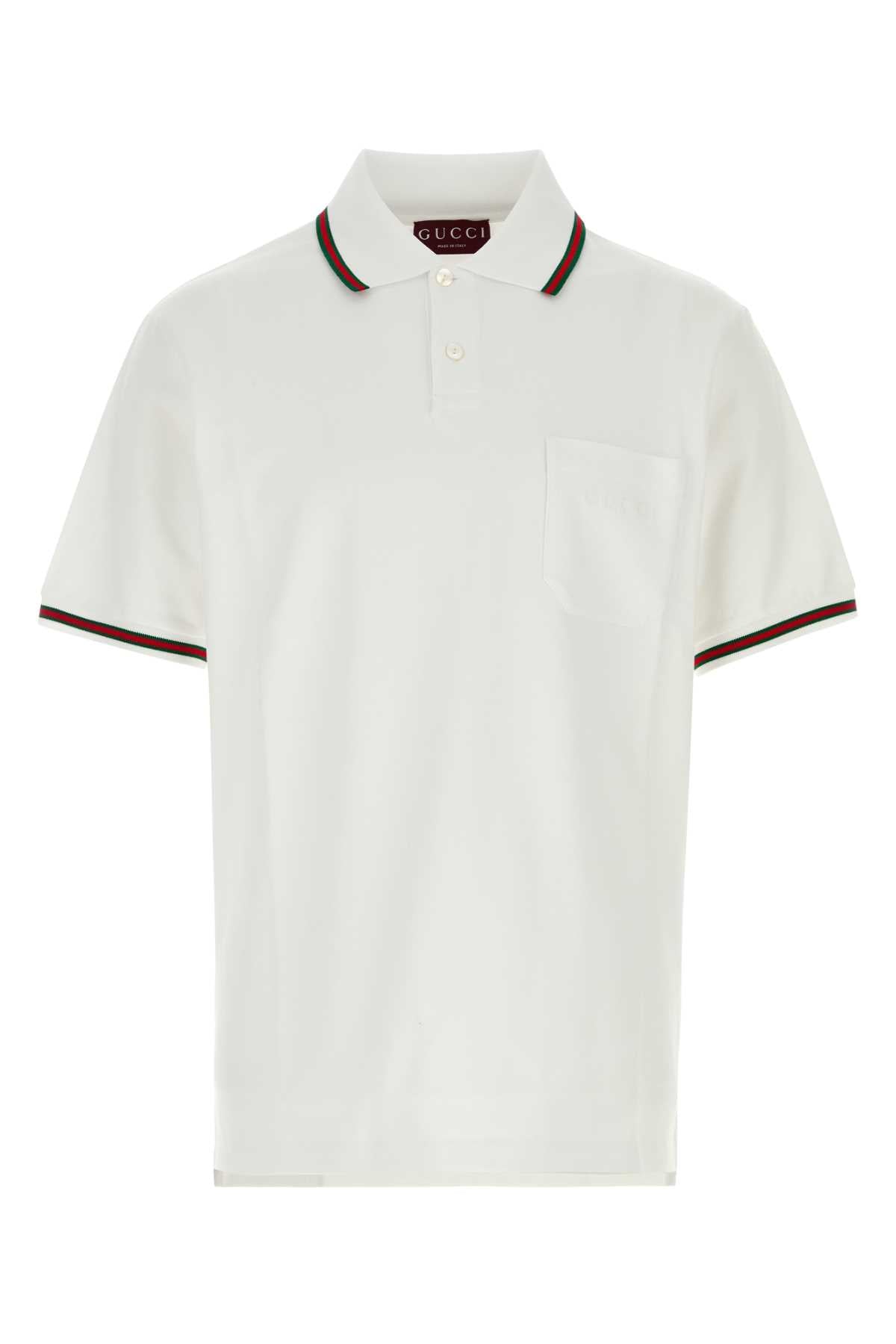 Whitemix Exterior: Cotton Elastane Polo
