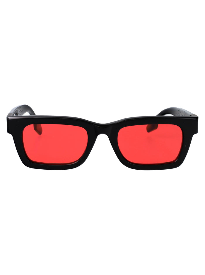 Vs0001sun 001 001-bs/bdx Black Red Acetate Sunglasses