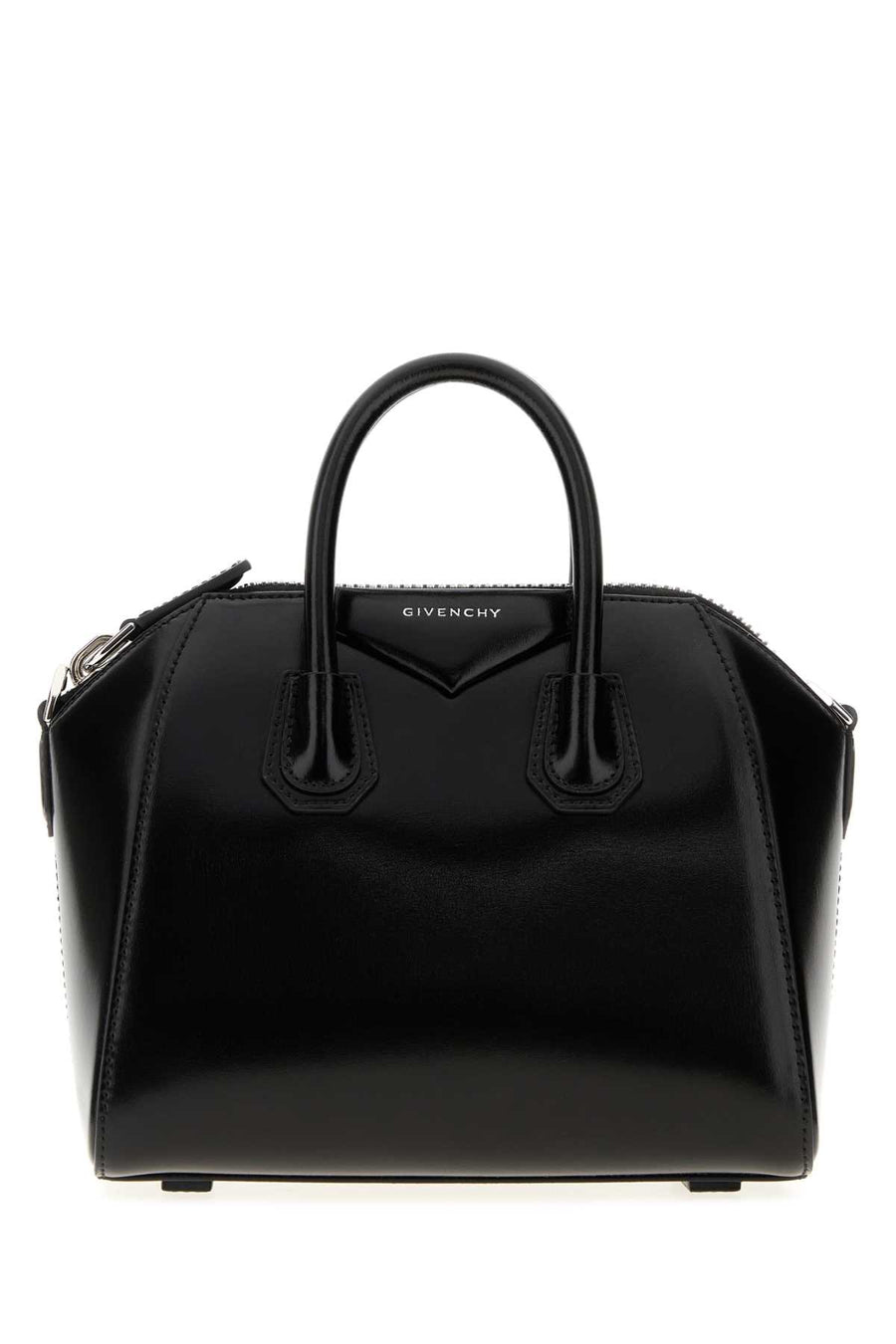 Givenchy Exterior: 100% Calf; Lining: 90% Cotton top handle bag in black