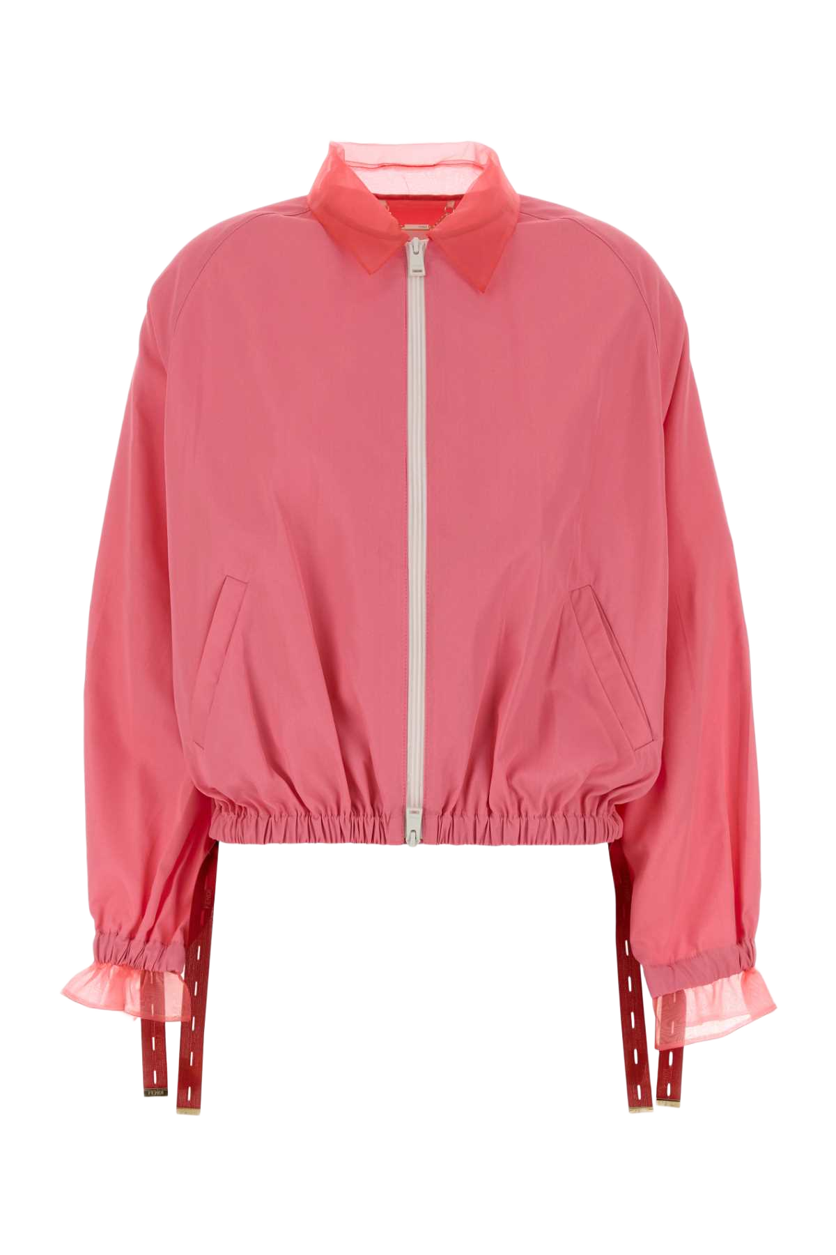 Fluo Pink Viscose Blend Jacket Azalea-26 Giacche E Gilet