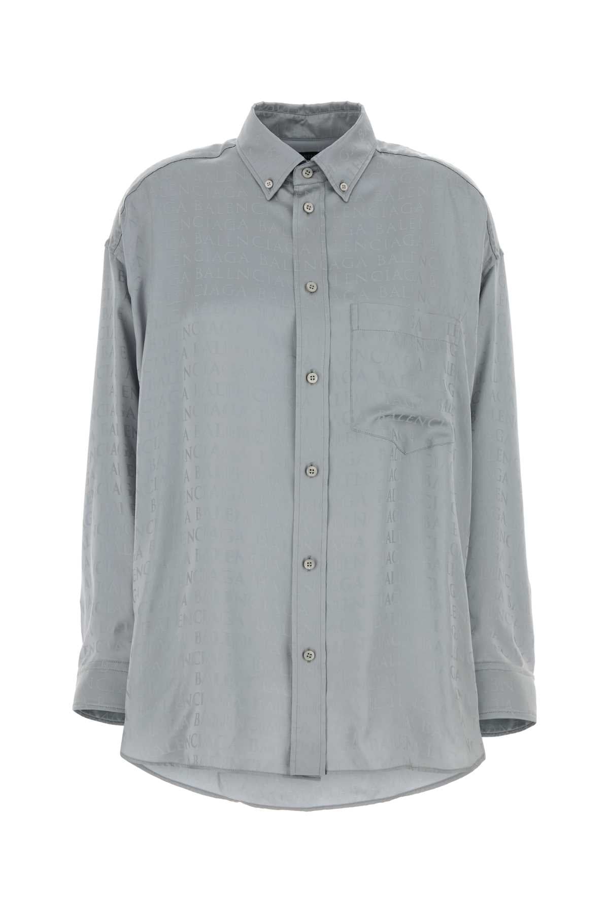Grey Wool Shirt Icy T Viscose Camicie