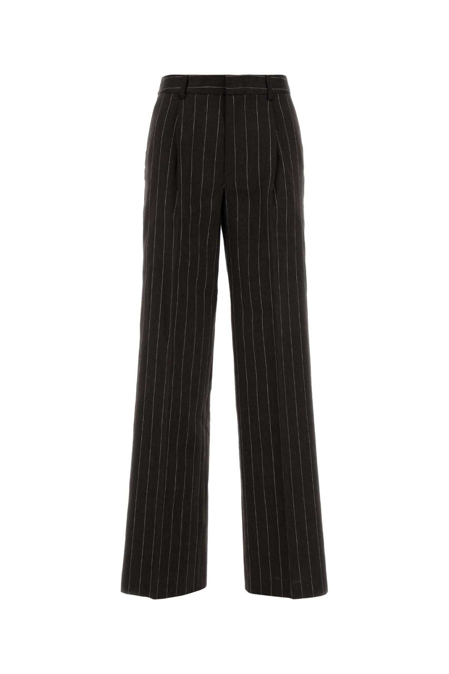 Pt Torino 55% Linen 45% Cotton trousers in brown