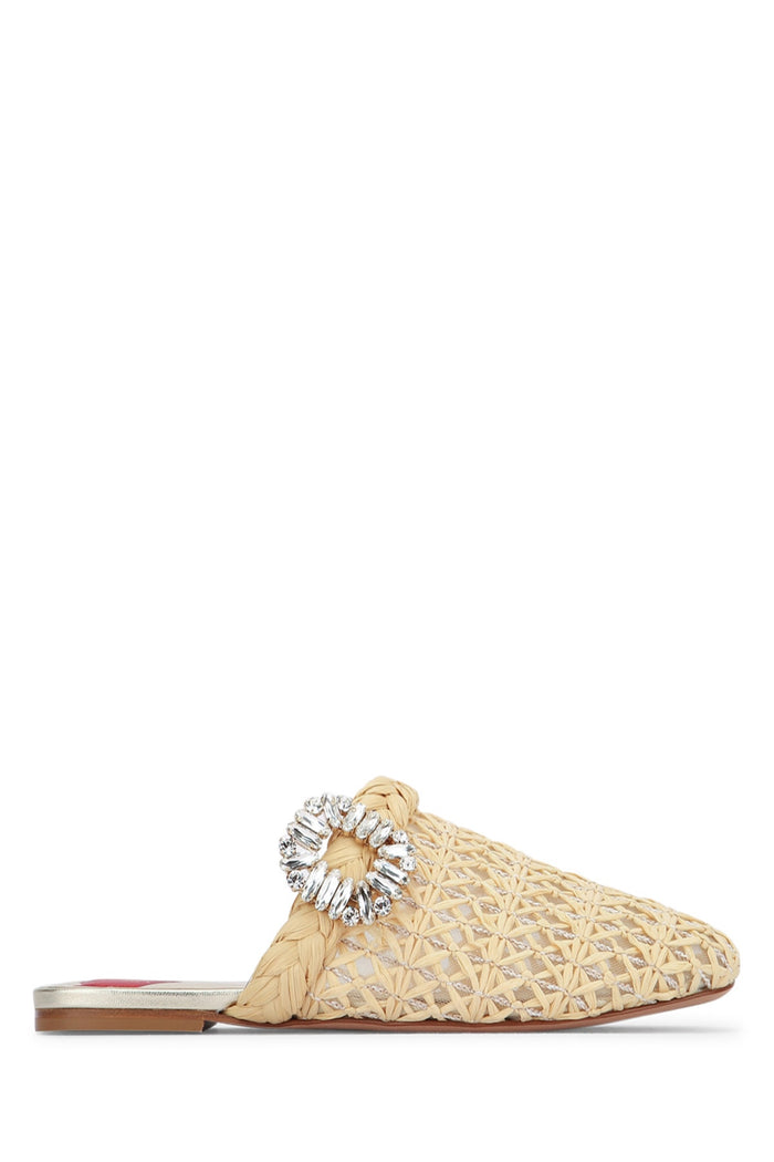 Bab Viv Strass Buc Raffia Sling C209desertoscuc002avorio Slippers